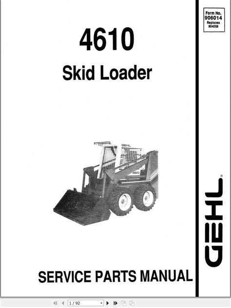 gehl 4610 skid steer hydruilic hose part 075189|gehl sl4610 parts list.